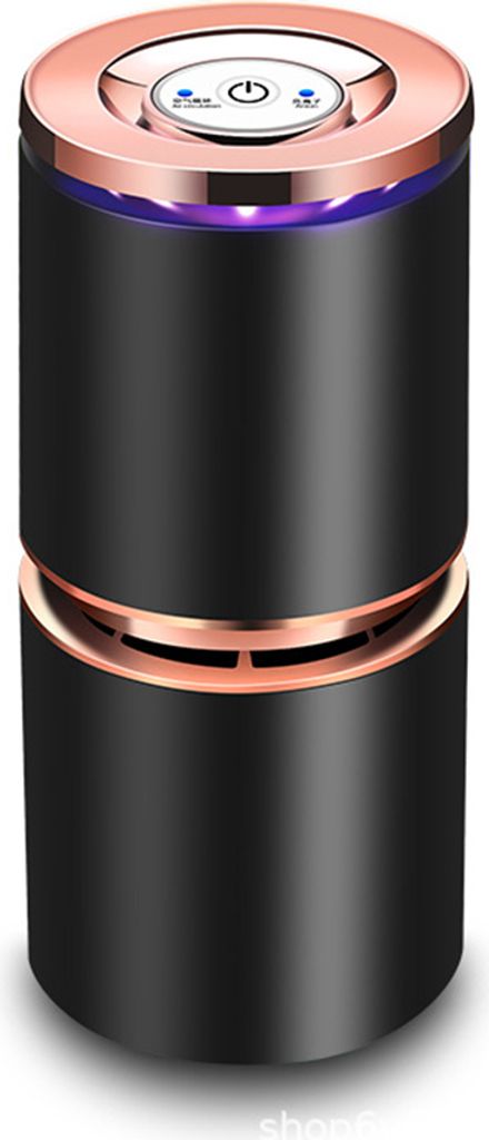 Mini-Luftreiniger, USB-Luftreiniger für Auto, Büro, Schreibtisch, kleiner Raum, superleise, mit LED-Nachtlicht, kein Adapter