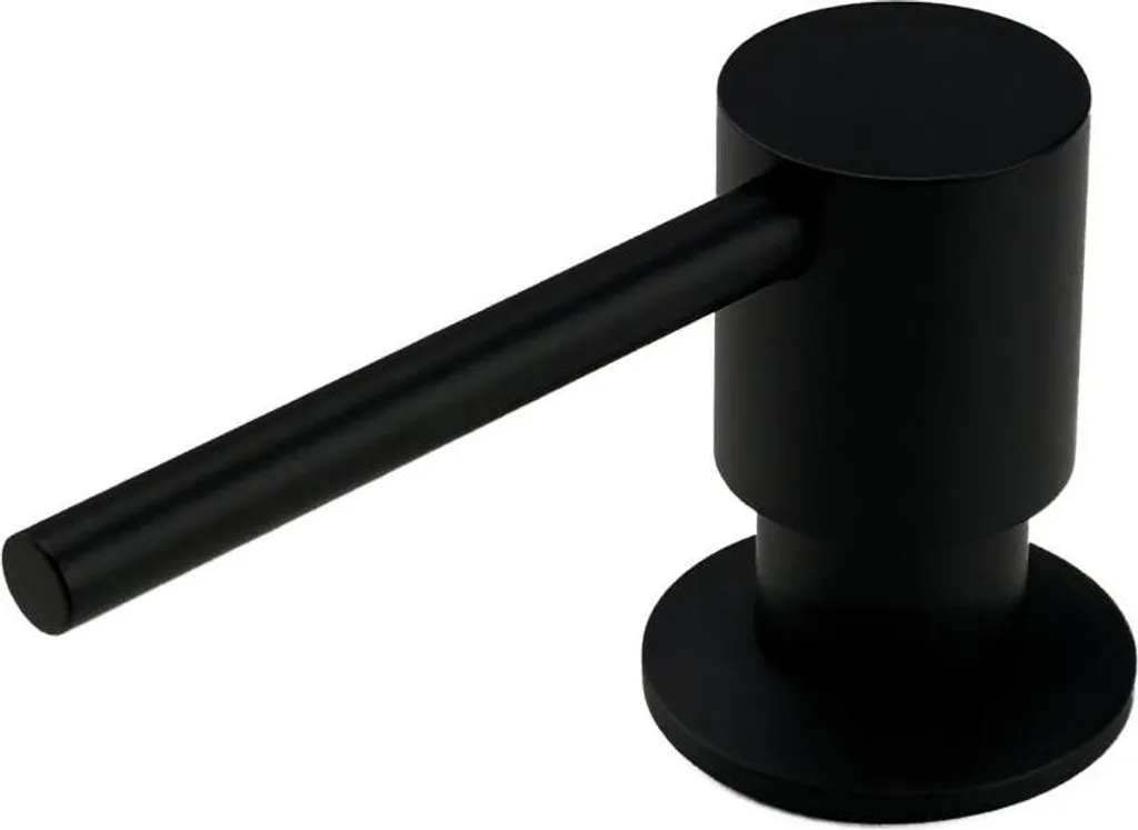 Pure.Sink Elite Steel Shine Distributore di sapone da incasso nero opaco ricaricabile dall'alto PS9010-10