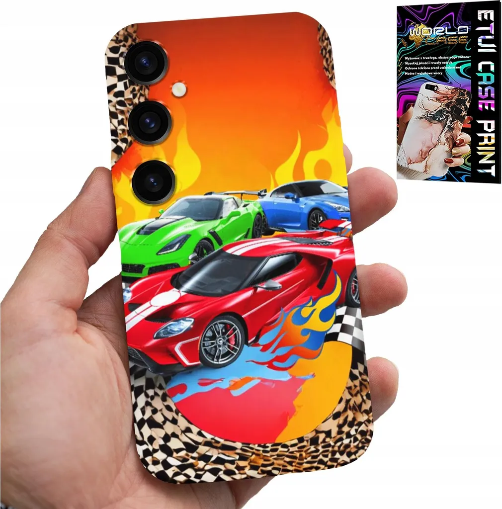 Custodia Samsung Galaxy A16 4G/5G Bambini Auto da Corsa + Vetro 9H