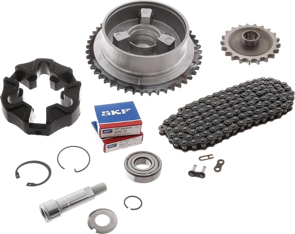 Kit chaîne MZ ETZ 251 transmission complète moto ETZ301 d'origine