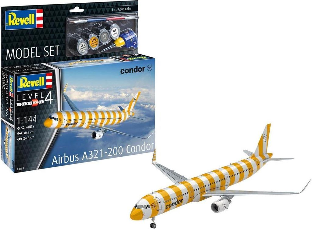 Revell Model Set Airbus A321-200 Condor 1:144 Produktbild 