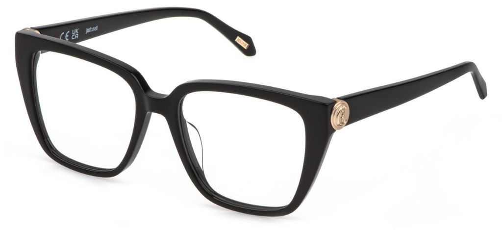 Just Cavalli VJC186 Nero lucido 53/17/140 Damen Brillen