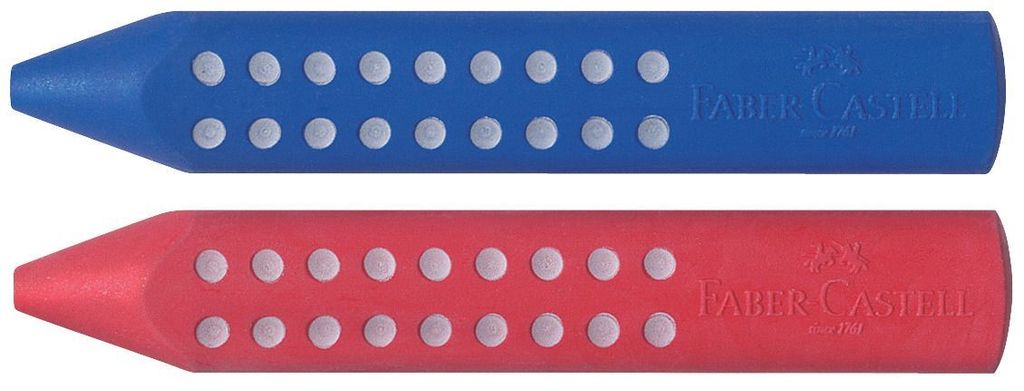 Faber-Castell 187101 Gomma triangolare GRIP 2001 mora/blu Immagine del prodotto 