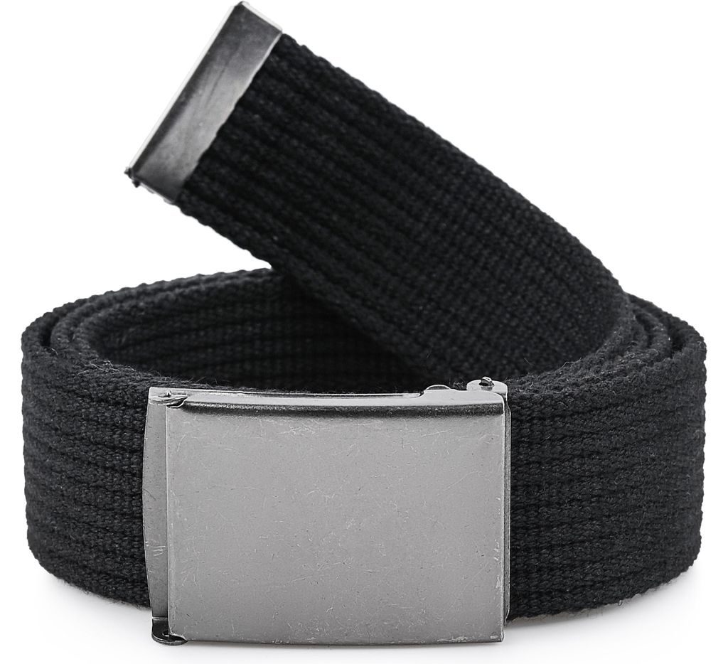Ladeheid Herren Gürtel Stoffgürtel P10(Schwarz-Graphite, Produktbild 
