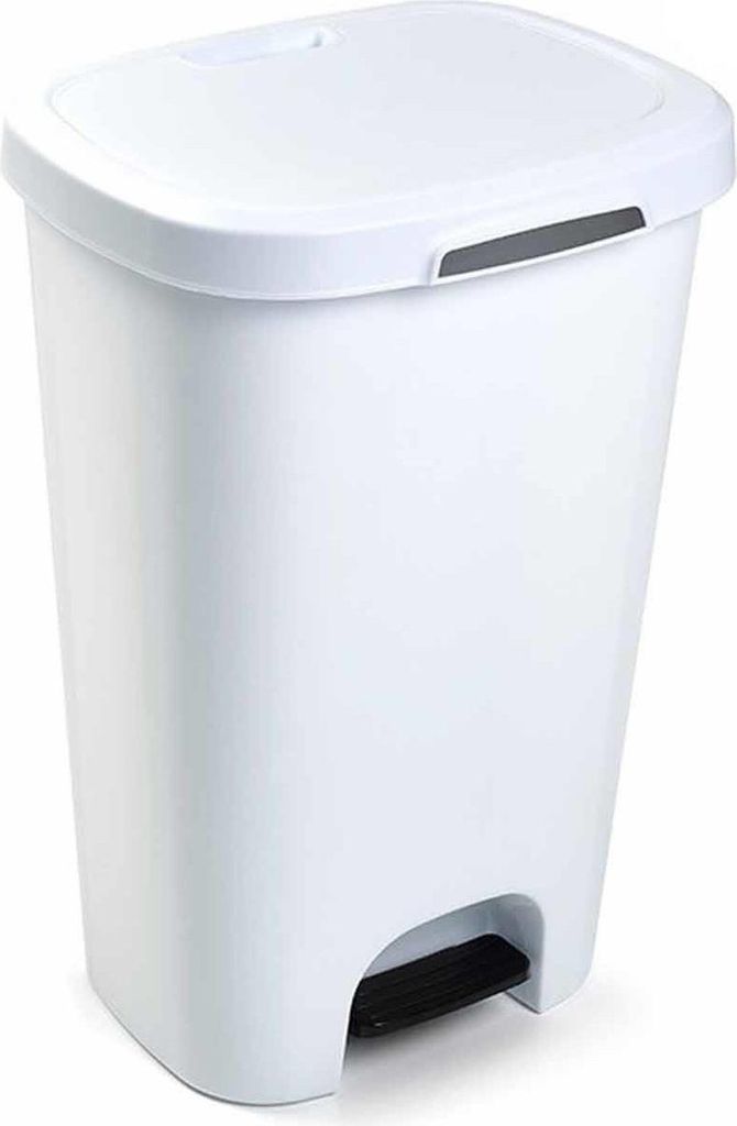 Treteimer - weis - Kunststoff - 50 l Produktbild 