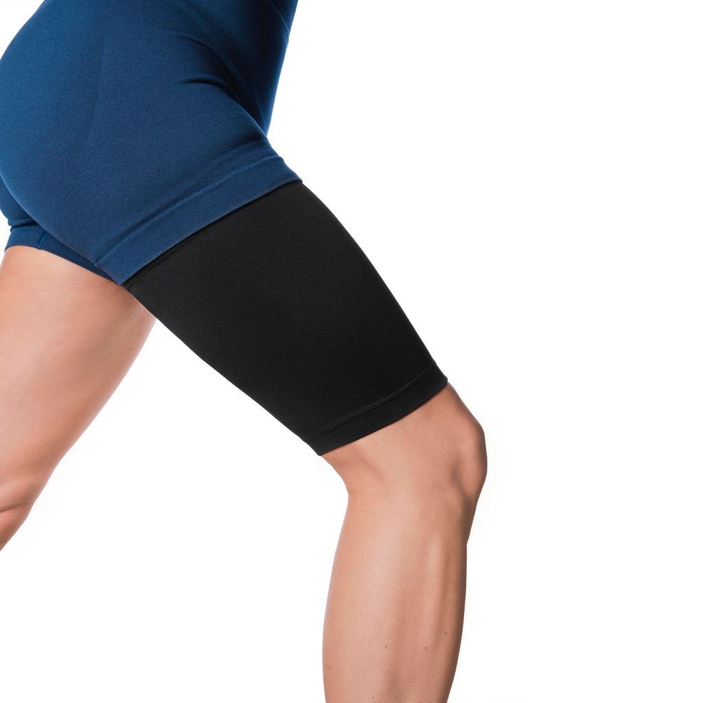 Oberschenkelbandage / Muskelbandage / Oberschenkelstütze Medilon Sports – Größe L – Für Muskelverletzungen, Rehabilitation & Prävention