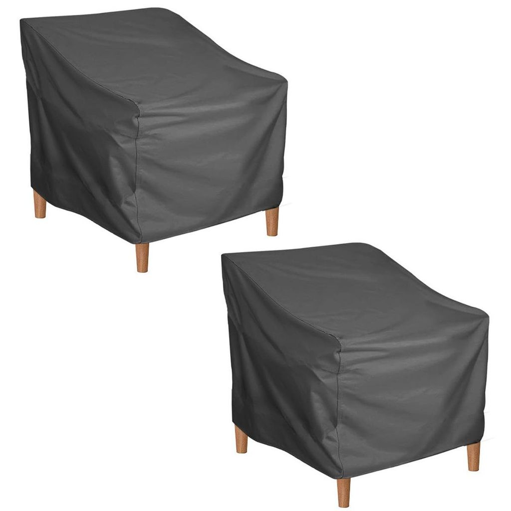 2er-Set Gartenstuhl-Schutzhülle – 210D wasserdicht, UV-beständig, wetterfest, 80×85×91,5 cm, für Outdoor-Sessel, ganzjährig