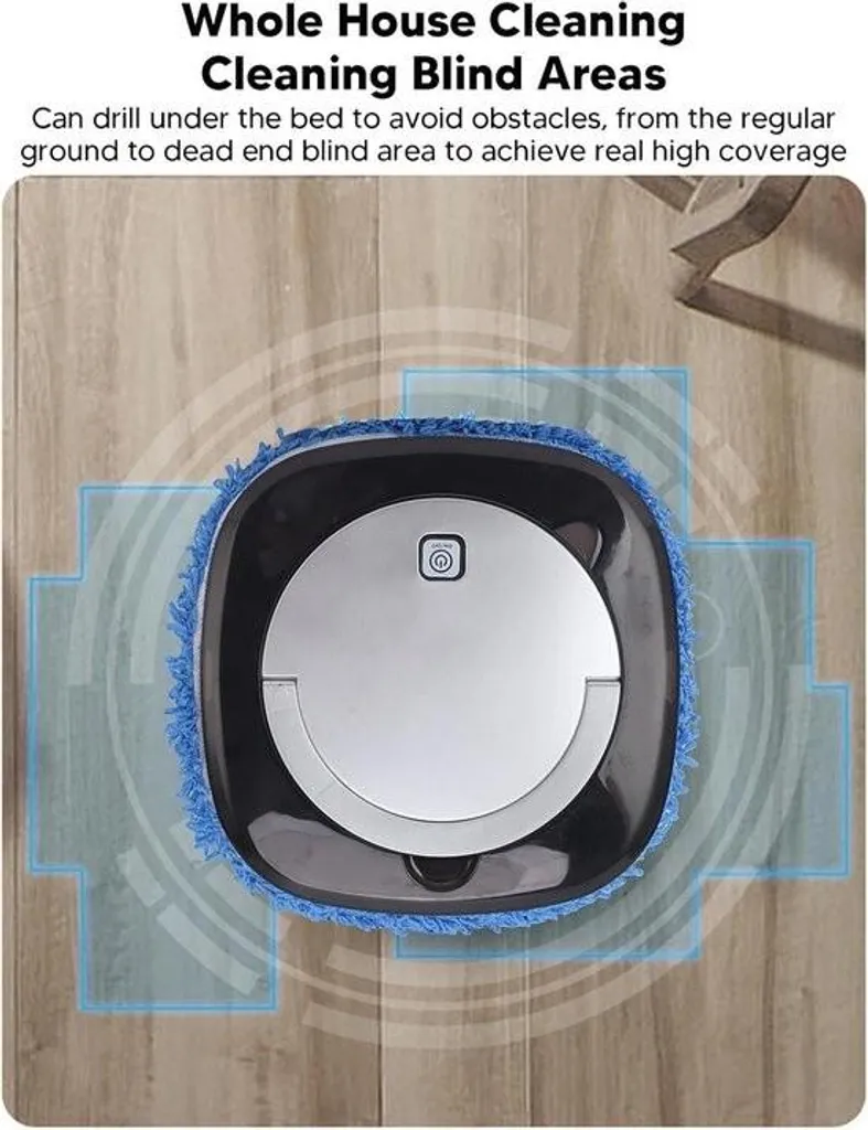 Robot Laveur de Sols avec Réservoir d'Eau et Gestion Multi-Surfaces