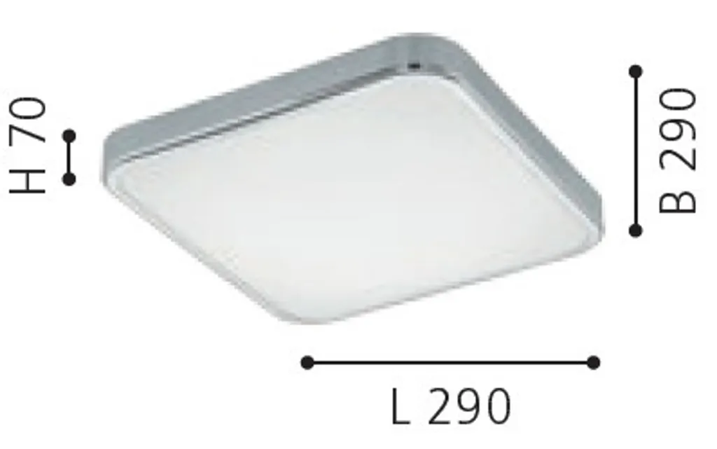 Plafonnier LED Eglo 96229 : Solution Éclairage 1500lm Chrome Puissant - 13