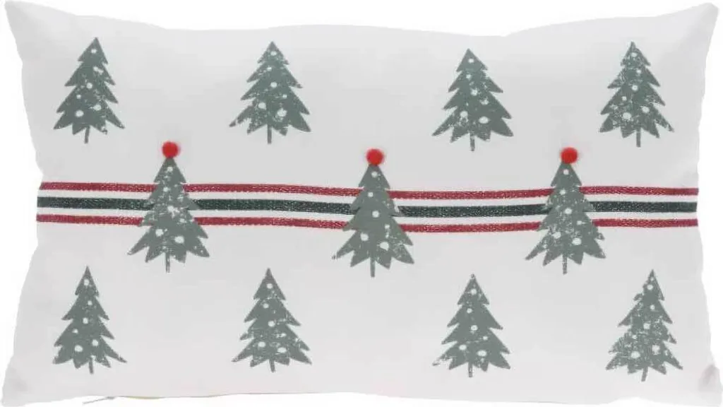 Coussin de Noël 30x50 cm déhoussable pour une décoration sans souci