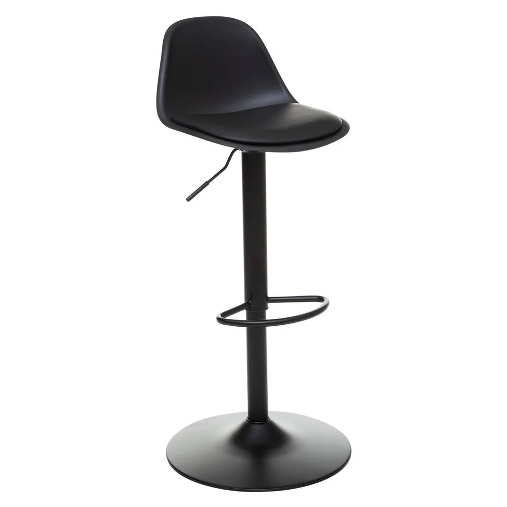 Chaise de bar noire réglable Aiko Atmosphera pour îlot central cuisine