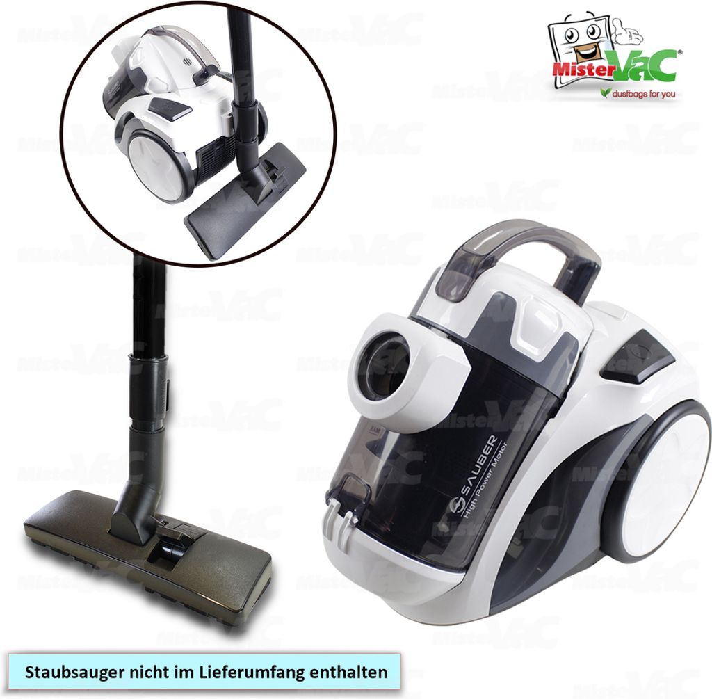 MisterVac Staubsaugerdüse Bodendüse Manuelle Düse Ersatzdüse kompatibel mit Sauber VCE 127481-1