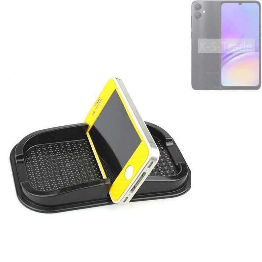 K-S-Trade Auto Anti Rutsch Matte Smartphone-Halter kompatibel mit Samsung Galaxy A05s Haft Pad Armaturenbrett Handy-Halterung Silikon