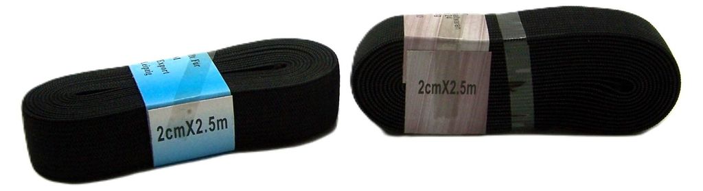 Gummiband Einziehgummi Hosen Rock Schlüpfergummi schwarz 2 Produktbild 
