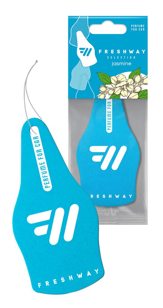 Lufterfrischer für das Auto, Trockener Lufterfrischer SELECTION von der Marke FRESH WAY, Duft: Jasmin