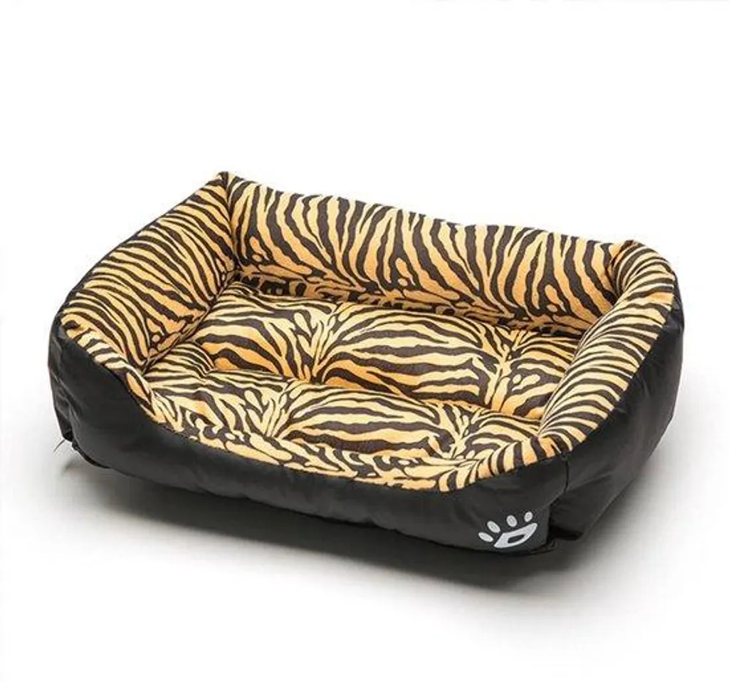 Coussin tigre ultra moelleux pour chat - Canapé rembourré 43x32 cm