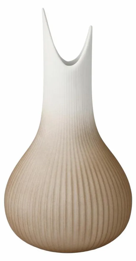 Vase en porcelaine blanche mate style moderne Goebel Raindrop élégant