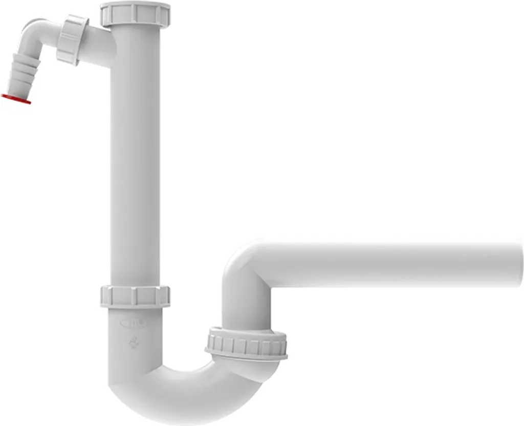 HL100/40 Sifone con Attacco Lavatrice e Snodo Sferico - Stop Odori