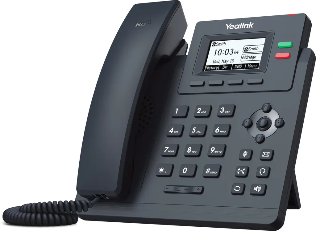 Téléphone IP Yealink T31G Gigabit PoE Fini les Lenteurs Réseau au Bureau