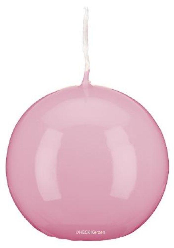 Kugelkerzen Glanz-Lack Rosa Ø 12 cm, 1 Stück