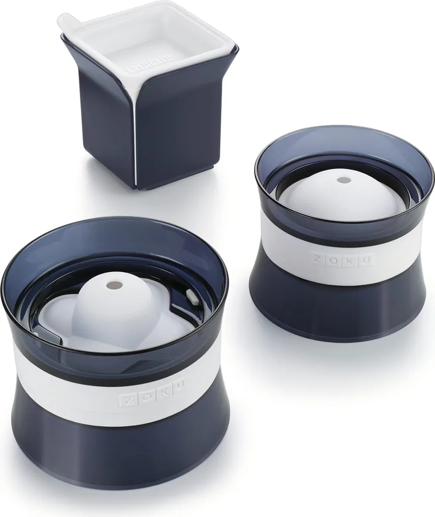 Moule à Glaçons Mixology Zoku ZK MIS Coffret de 3 Formes Géométriques