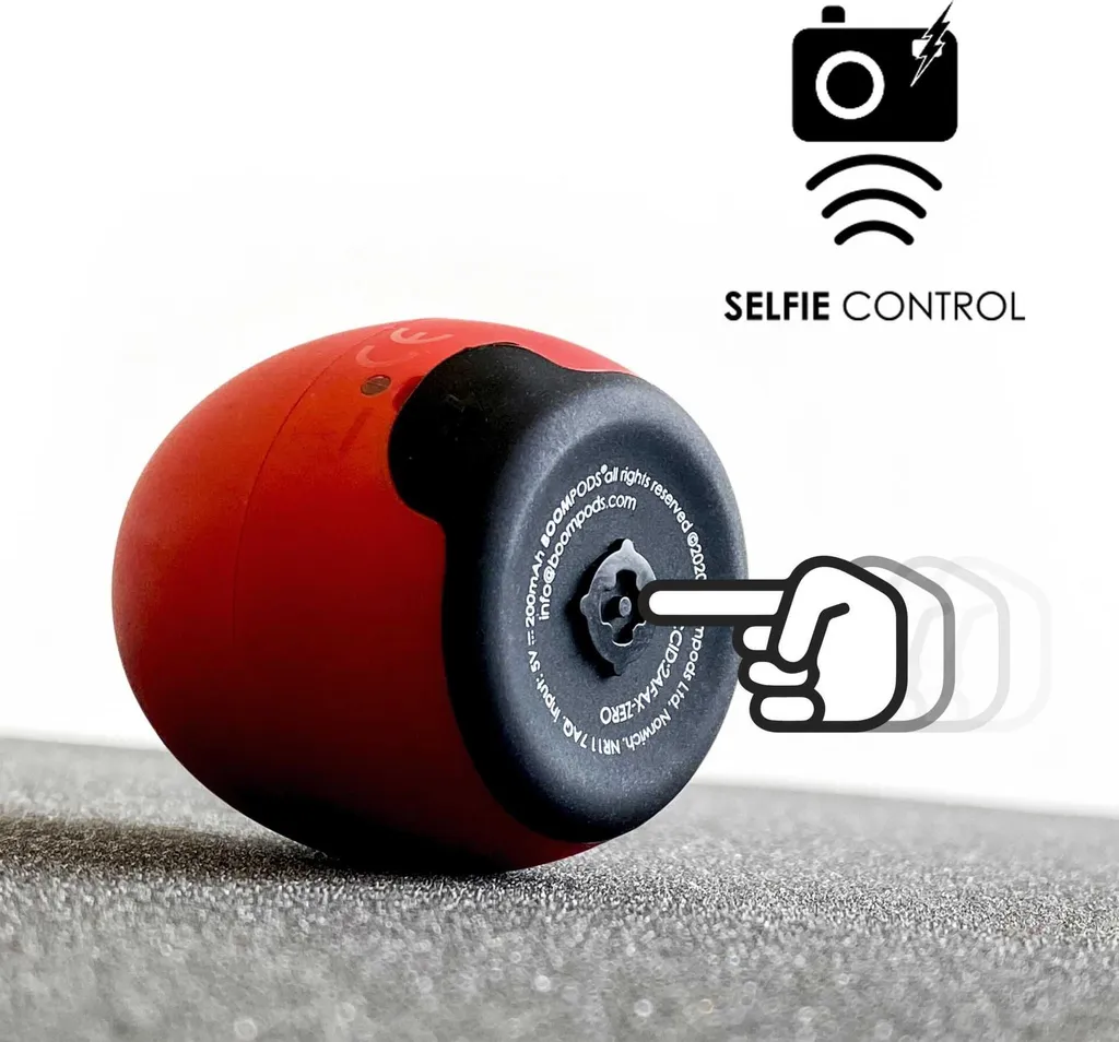 Design e Suono: Boompods Zero Rosso Mini Speaker per Minimalisti - 3