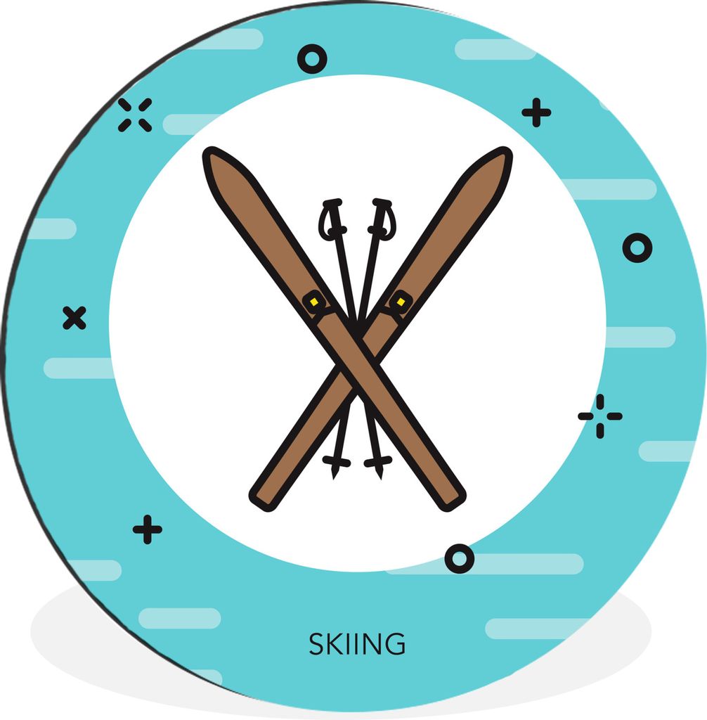 MuchoWow - Wand Bild - Wohnzimmer - Runde Bilder - Alubilder - Kunst für zu Hause - Aluminium - Wanddekoration