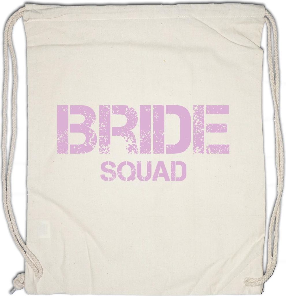 Urban Backwoods Bride Squad, Turnbeutel, Farbe: Beige