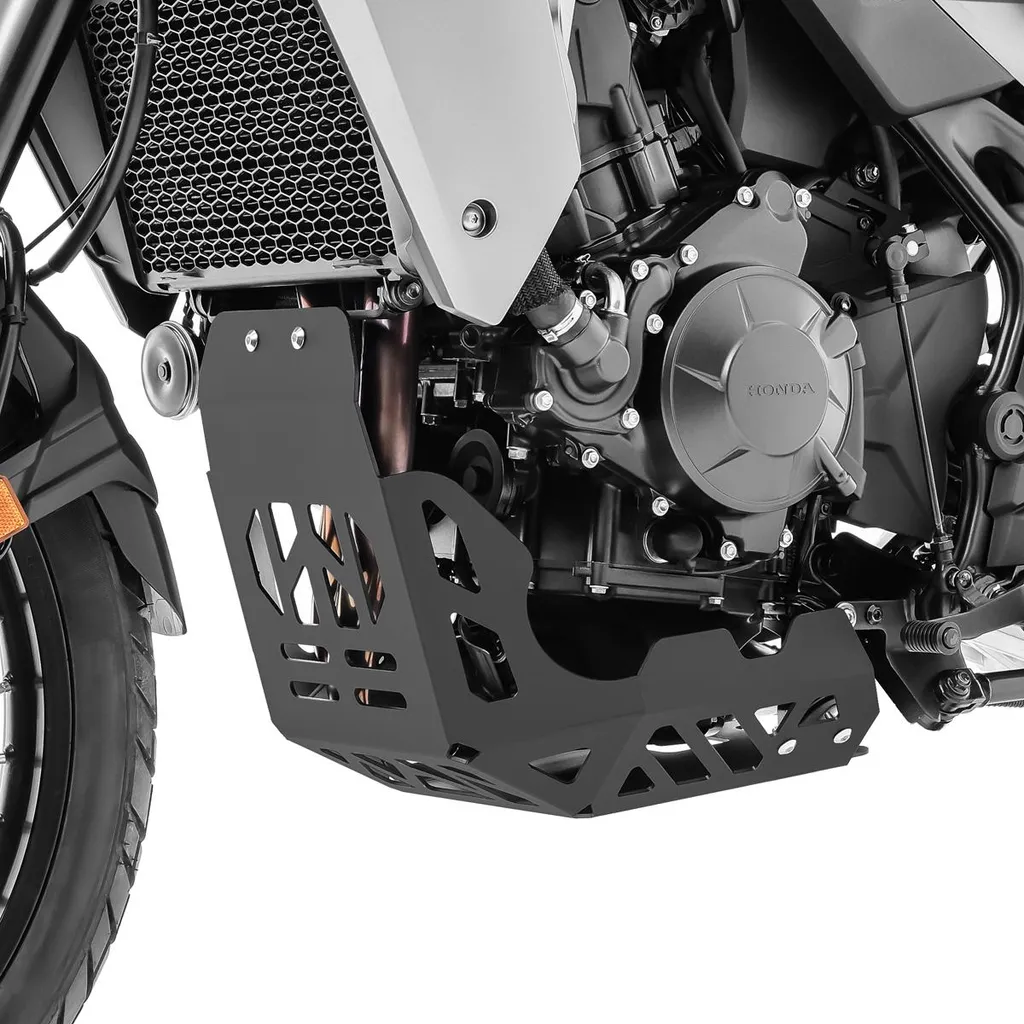 Sabot moteur alu pour Honda Transalp XL 750 spoiler avant noir 23-25