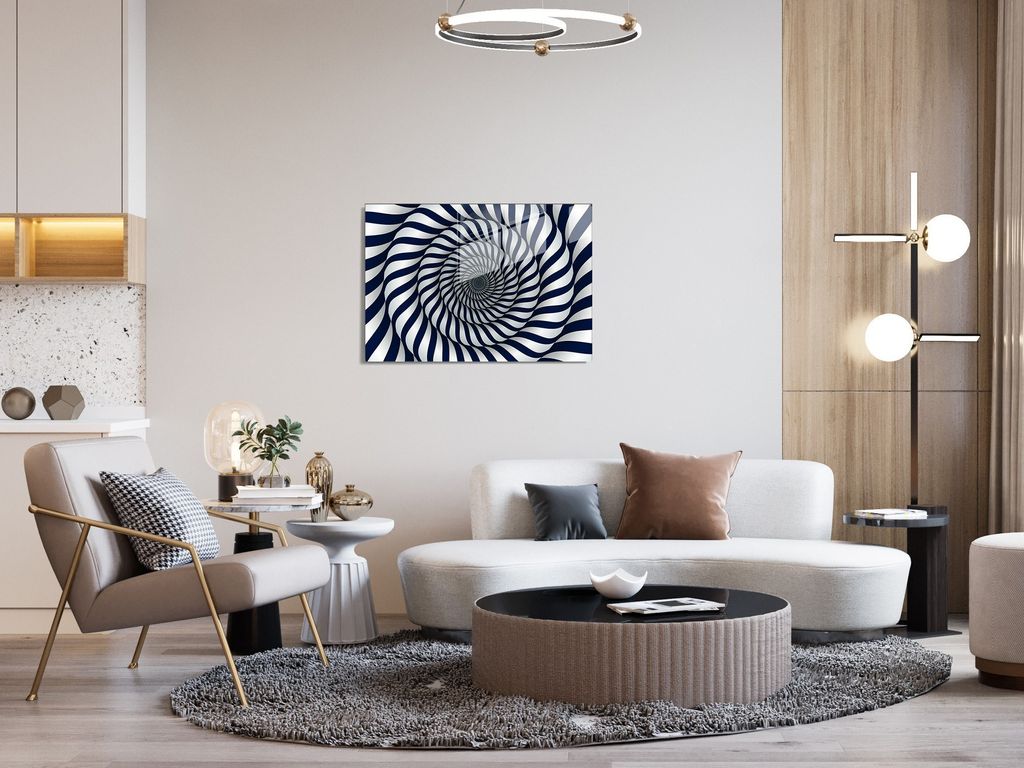 Wallity, UV-556 - 30 x 45, Dekorative Malerei aus gehärtetem Glas, Mehrfarbig, 100 % gehärtetes Glas, 30 x 45 cm