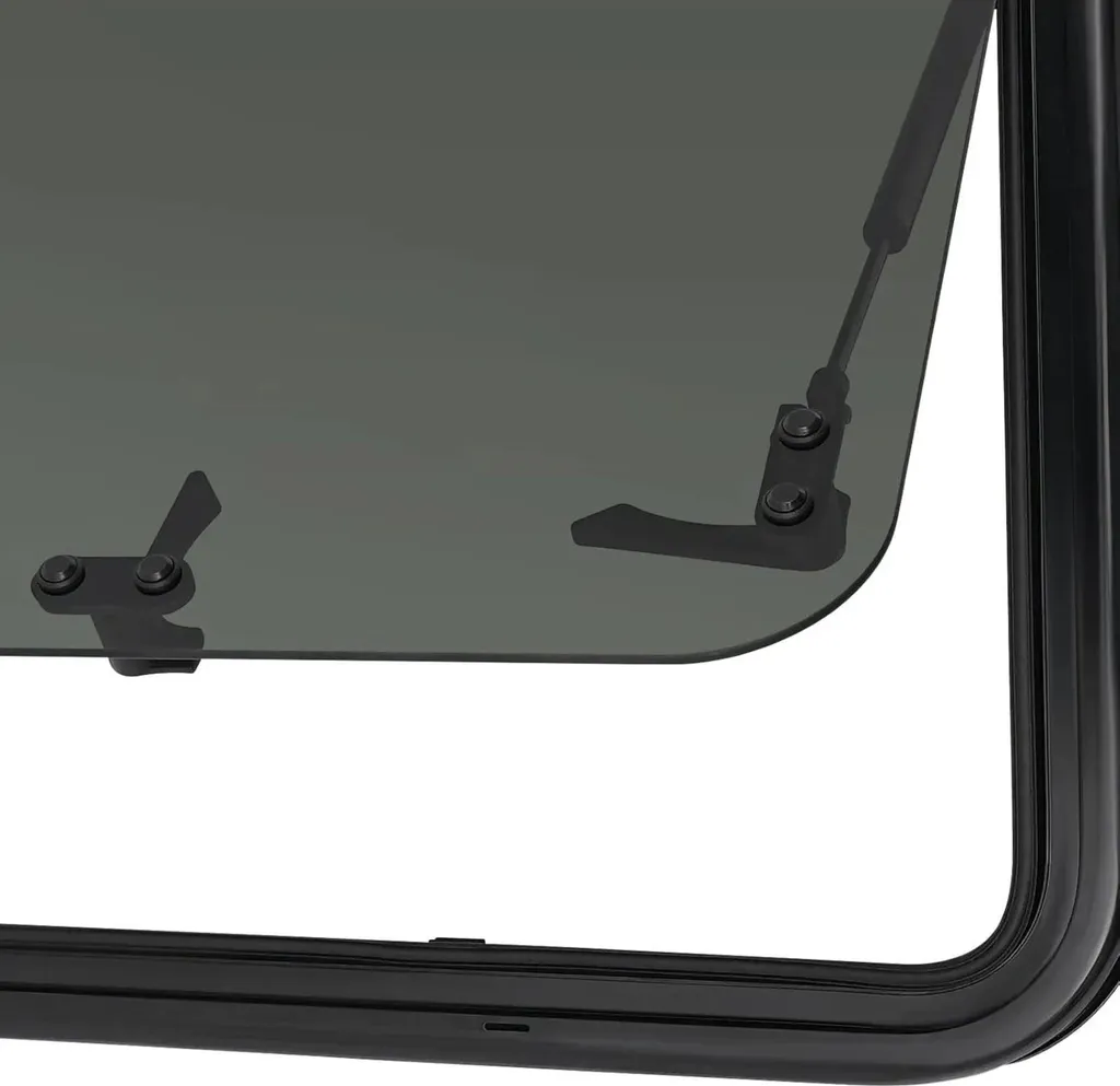 Baie projetable pour fourgon et camping-car avec combiné store noir 12V - 4