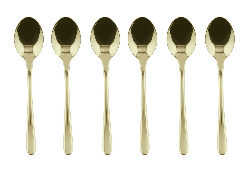 Sambonet Taste Edelst./PVD Champag. Set 6 Mokkalöffel Zdjęcie produktu 