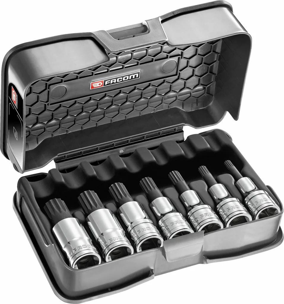 Jeu de Douilles Tournevis 1/2 XZN Facom M6 à M18 en Coffret Compact