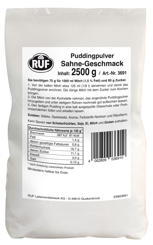 RUF Pudding Sahne Produktbild 