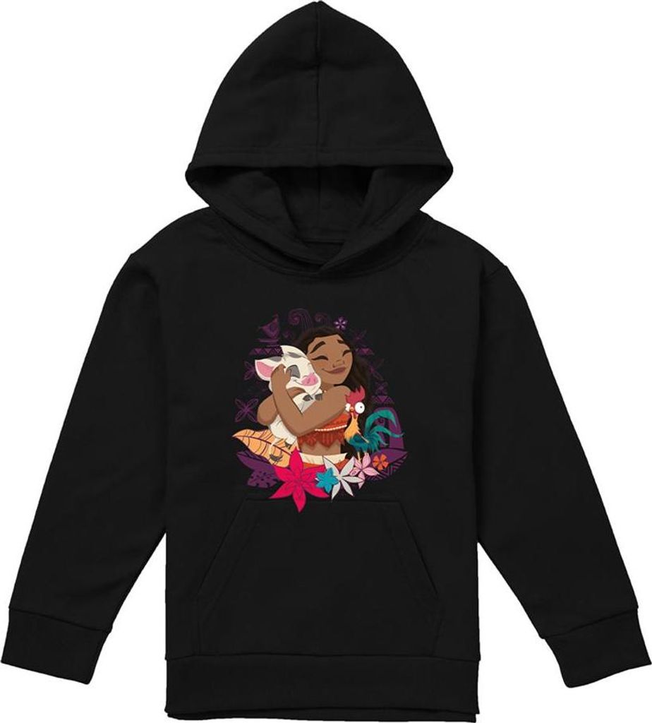 Moana - Kapuzenpullover für Kinder TV22356 (116) (Schwarz)