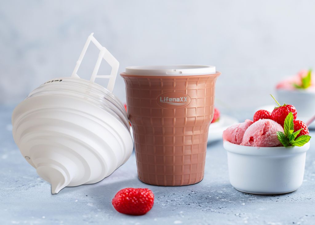 Mini-Eismaschine Lifenaxx LX-059, 330 ml, USB-C, 8 W