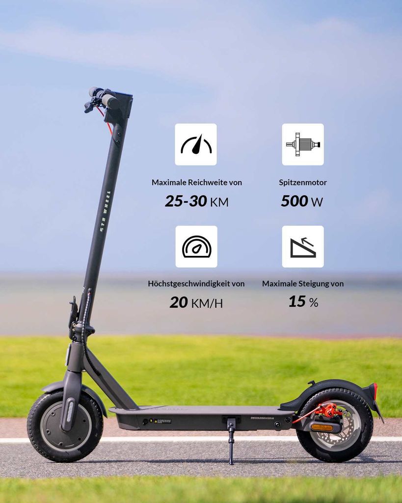 E Scooter Mit Straßenzulassung Bis 300 Euro E-Scooter mit Straßenzulassung 5th Wheel V30 | Kaufland.de