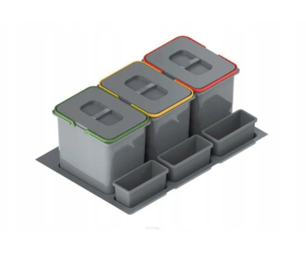 Pattumiera da Incasso UNI 80 cm Grigio - Organizzazione Cucina Chic