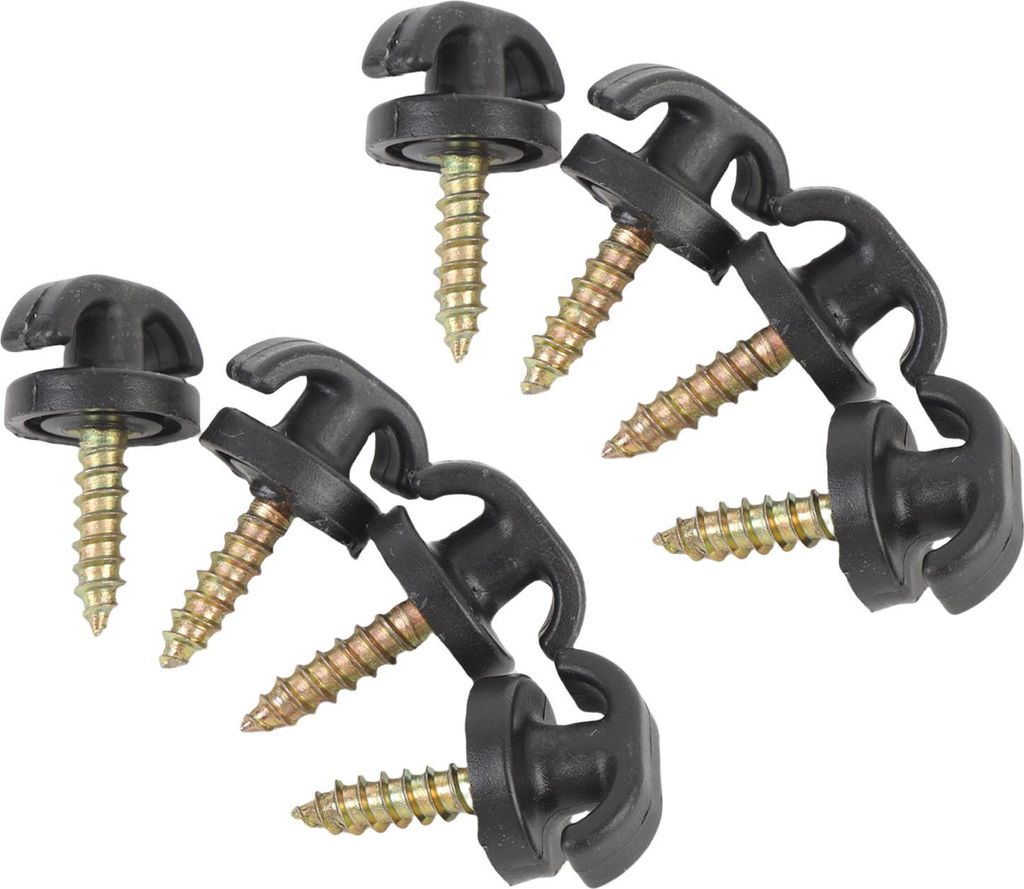 8-teiliges Auto-Gepäcknetz-Haken-Hardware-Set, einfache Installation, universelle Kofferraum-Aufbewahrungshaken, Schrauben für die meisten Autos