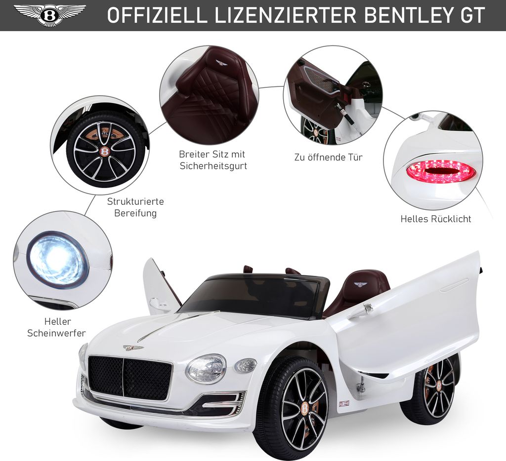 Homcom HOMCOM samochód dla dzieci Bentley GT samochód Zdjęcie produktu 5