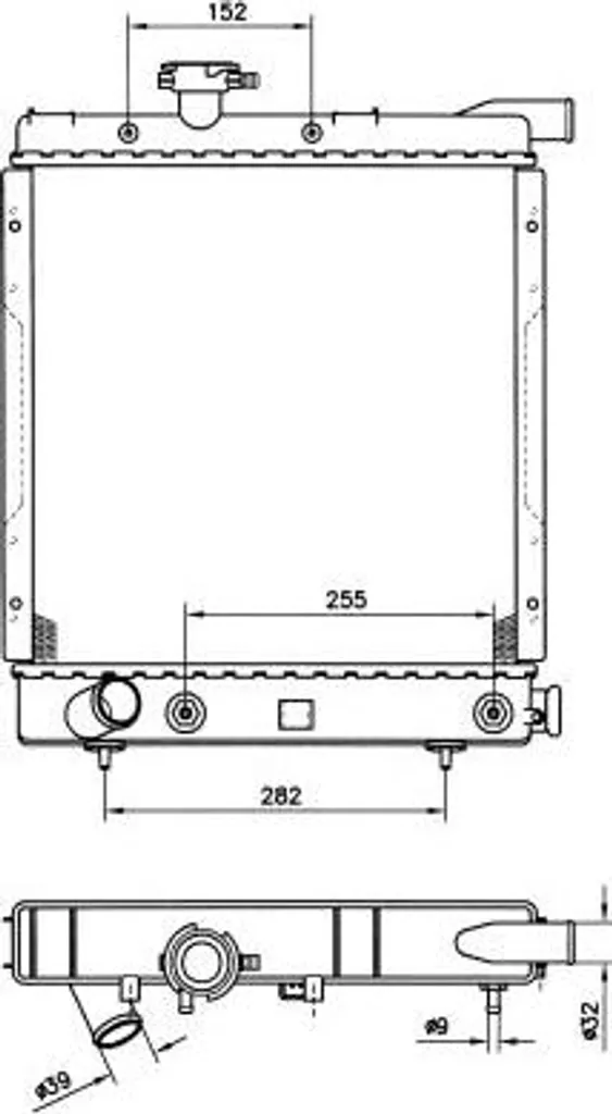 Radiateur moteur pour Voyager - Remplacement idéal OE 4546481 NRF