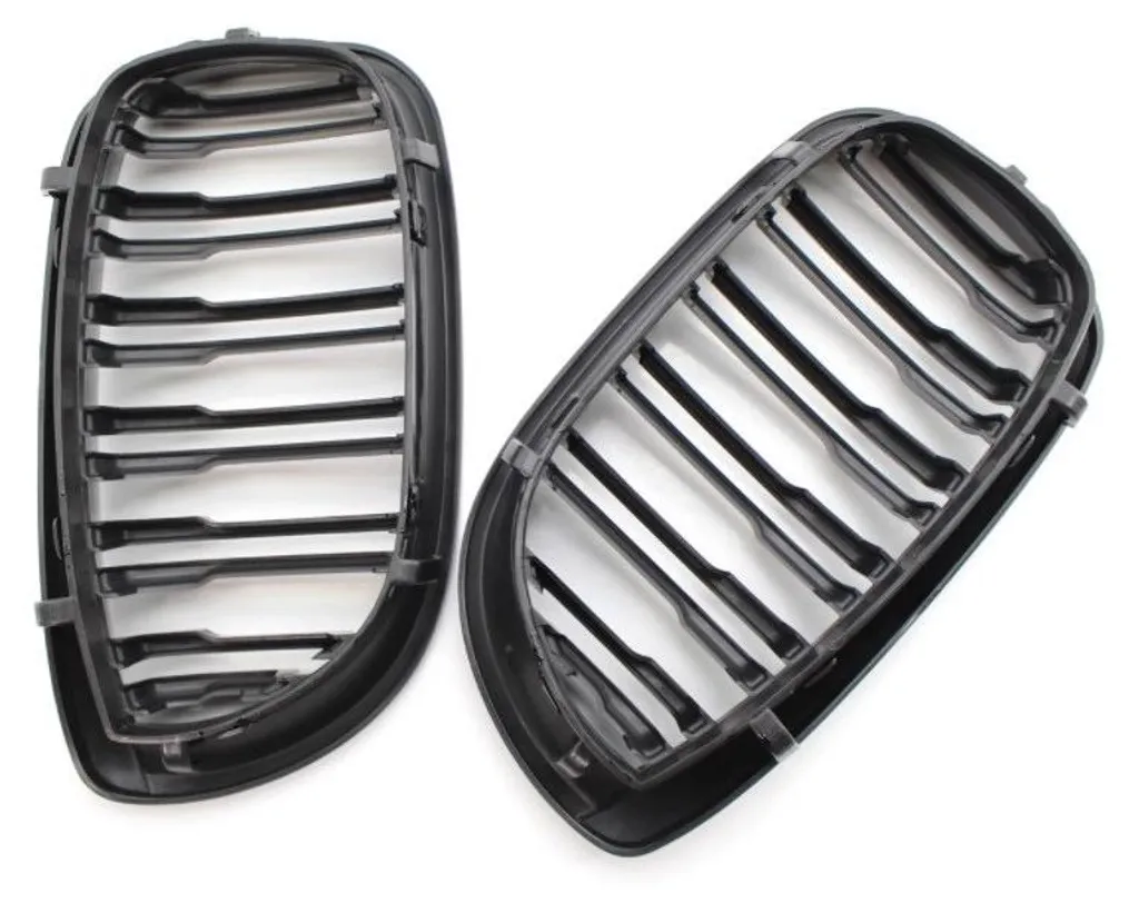 Grilles de calandre BMW E46 restylée - Finition noir brillant ABS premium