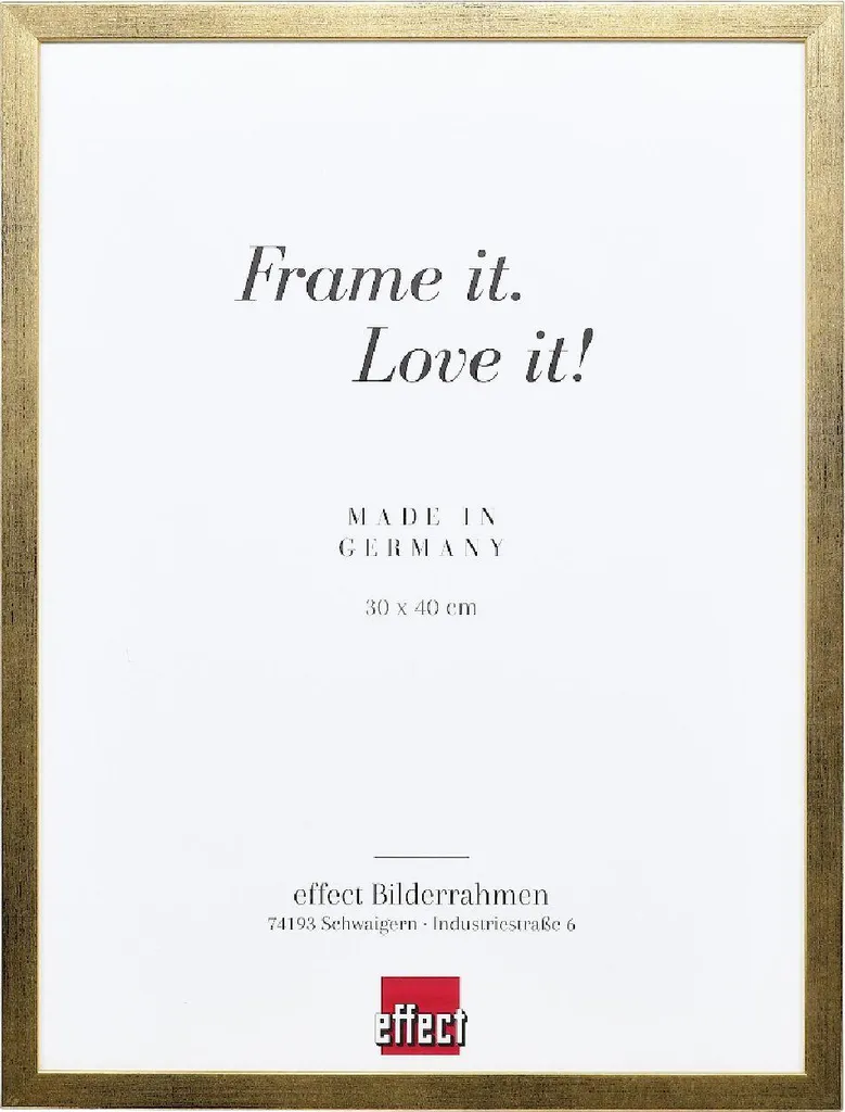 Cornice Oro 18x32 Vetro Antiriflesso Legno Top S | Qualità Italiana