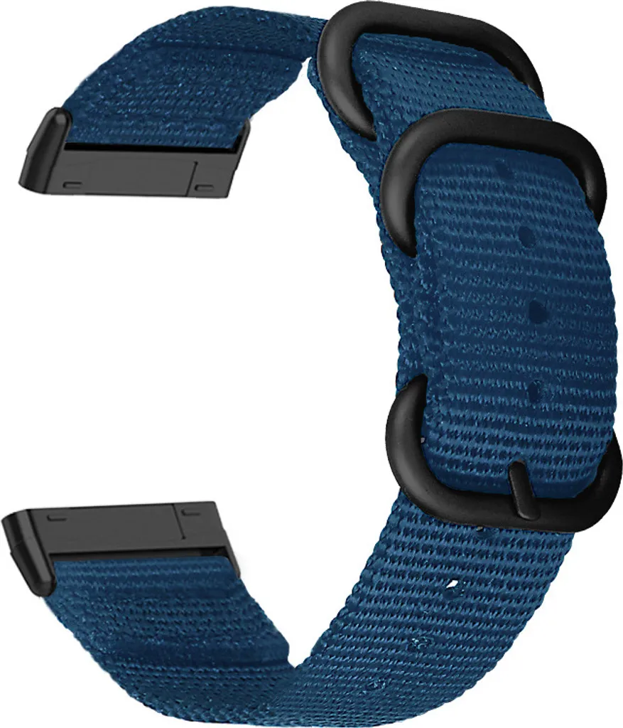 Cinturino Sport INF Blu Nylon per Fitbit Sense / Versa 3 - Traspirante