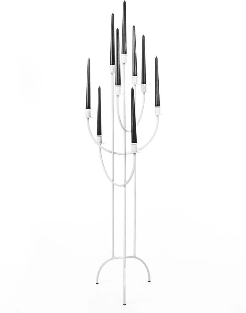 Grand Lustre Suspension Design 9 Lampes WHITE LOFT pour Salon Moderne