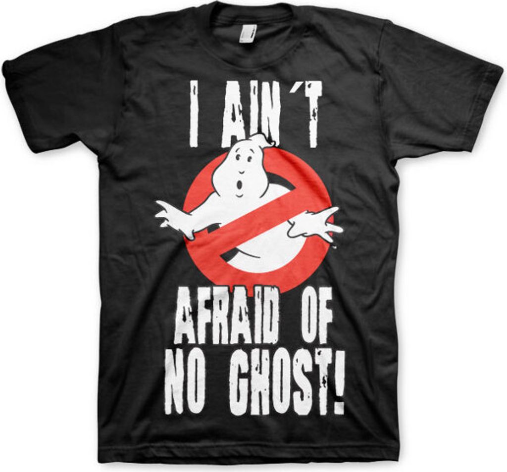 I Aint Afraid Of No Ghost T-Shirt - Medium - Black