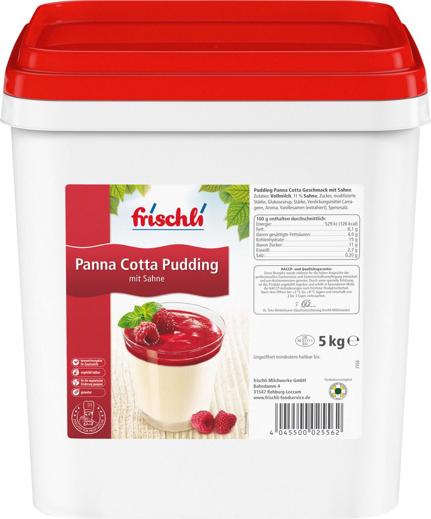 Frischli Sahne Pudding Panna Cotta einfach zu portionieren Produktbild 