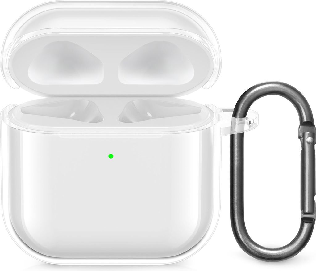 kwmobile Hülle für Apple Airpods 4 Case - TPU Silikon Schutzhülle - Kopfhörer Cover - Transparent