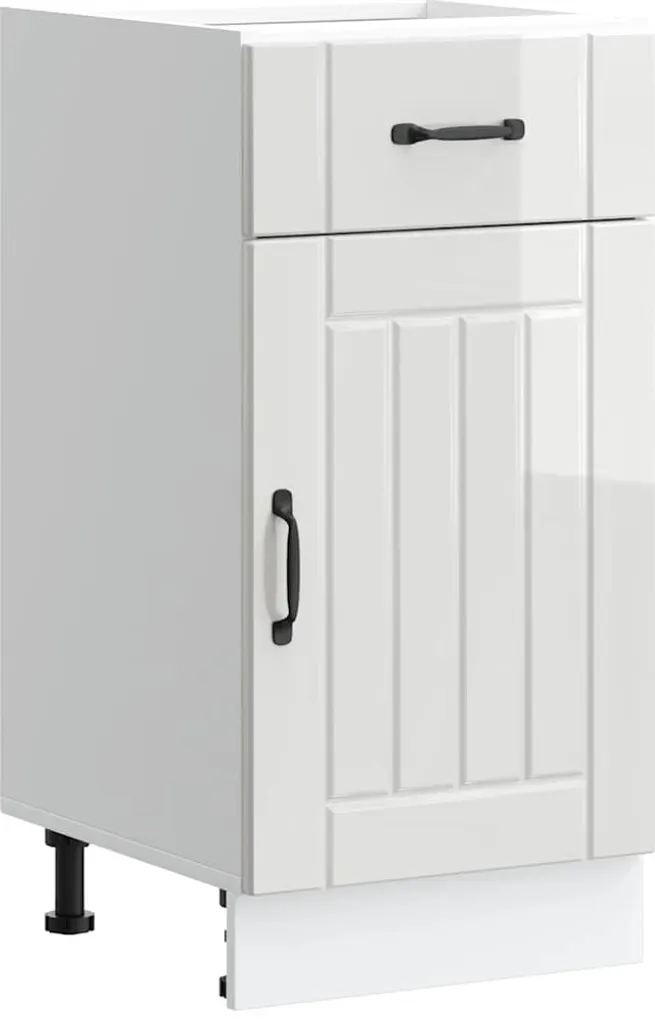 Mobile Base Cucina Lucca Bianco Lucido 80cm - Design e Funzionalità