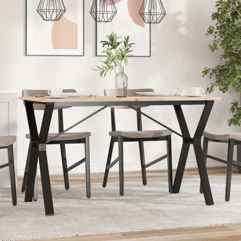 PUEAZU Esstisch-Gestell in Y-Form 120x60x73 cm Stahl - Produktbild 